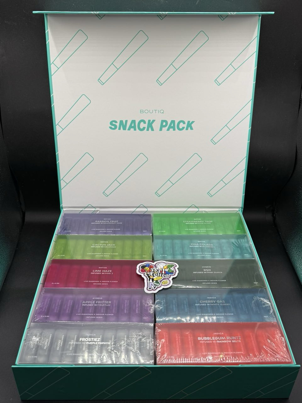 Boutiq Snack Pack Live Diamonds x Indoor Flower Infused Minis Boutiq Snack Pack Live Diamonds x Indoor Flower Infused Minis
