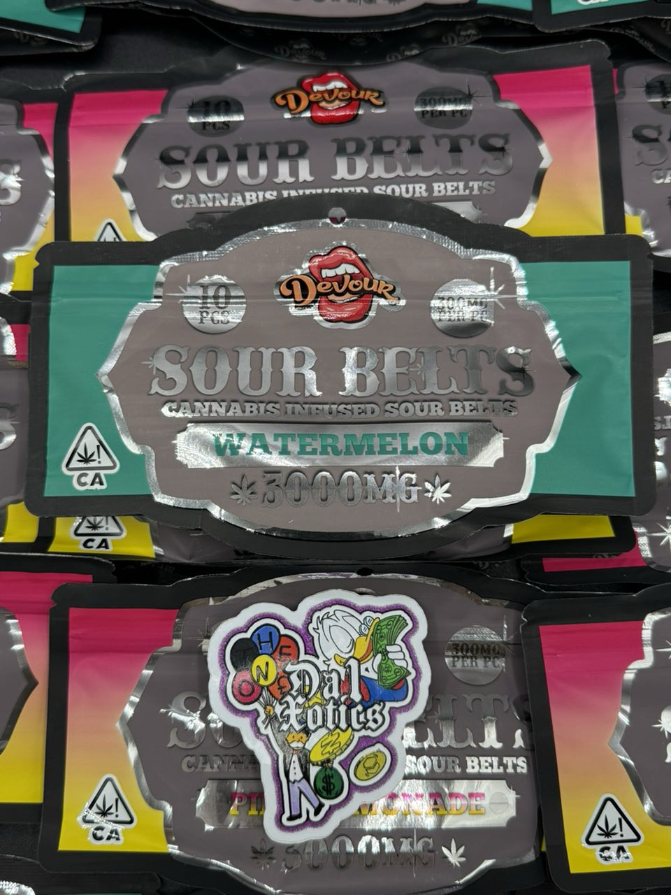 Devour Sour Belts Cannabis Infused Sour Belts 3000mg Devour Sour Belts Cannabis Infused Sour Belts 3000mg