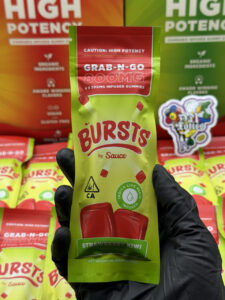 Burst By Sauce 800mg Nano Live Resin Fast Acting Cannabis Gummies