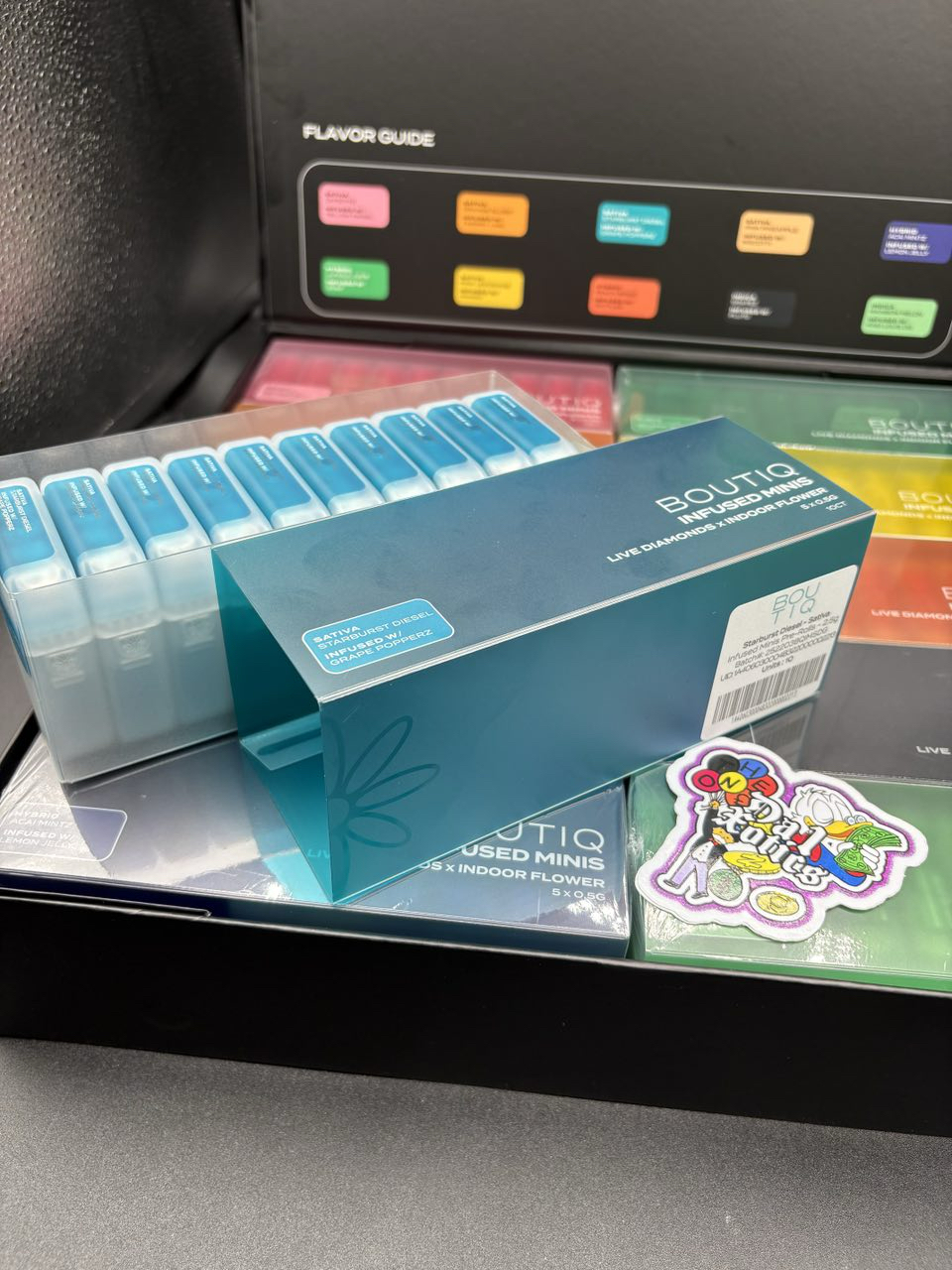 Boutiq Infused Minis Pre rolls Live Diamonds x Indoor Flower Boutiq Infused Minis Pre rolls Live Diamonds x Indoor Flower