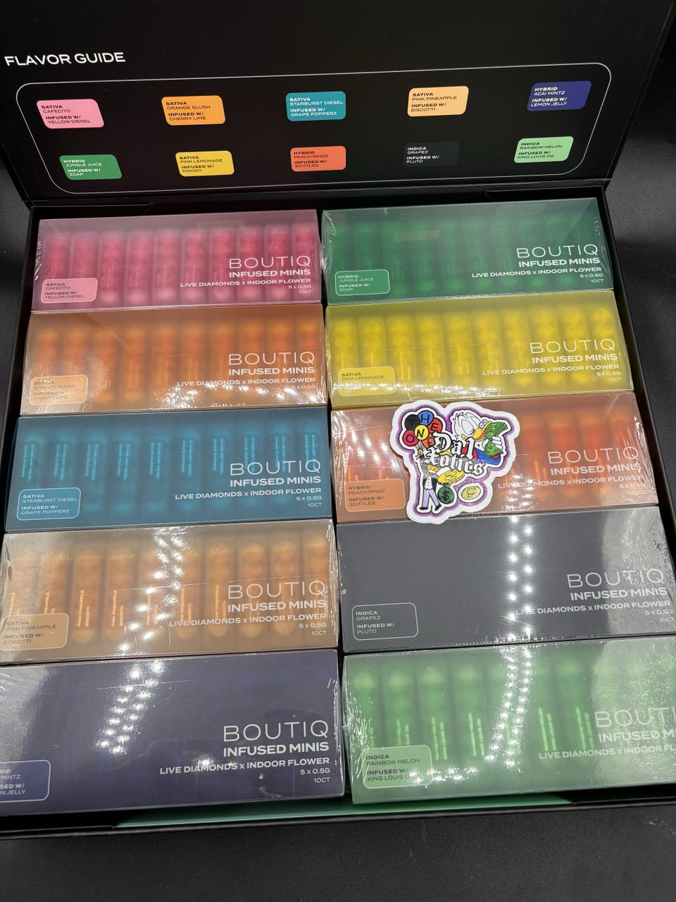 Boutiq Infused Minis Pre rolls Live Diamonds x Indoor Flower Boutiq Infused Minis Pre rolls Live Diamonds x Indoor Flower