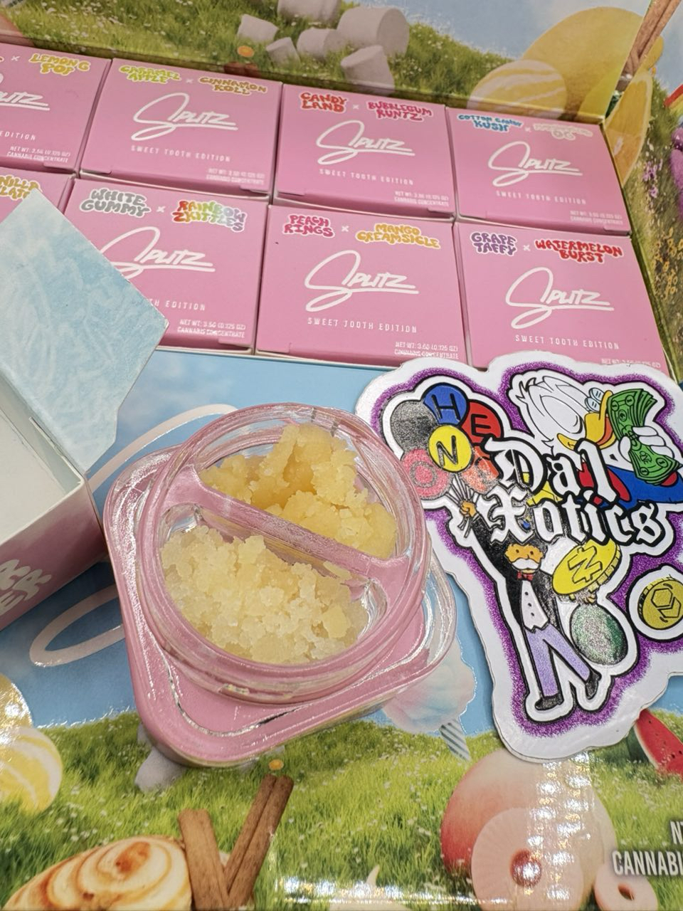 Splitz Sweet Tooth Edition Sugar x Badder Cannabis Concentrate Splitz Sweet Tooth Edition Sugar x Badder Cannabis Concentrate