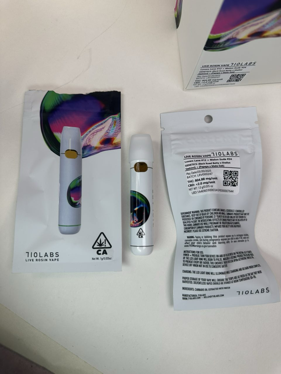 710 Labs Live Rosin Disposable Vape 710 Labs Live Rosin Disposable Vape